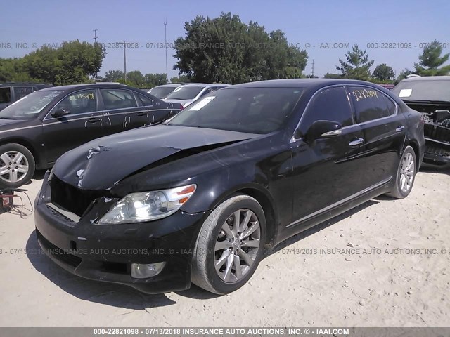 JTHDL5EF3B5003286 - 2011 LEXUS LS 460L BLACK photo 2