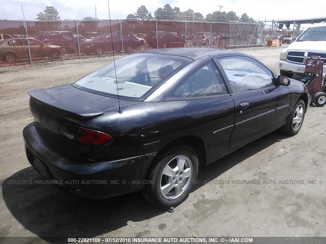 1G1JS124627127603 - 2002 CHEVROLET CAVALIER LS BLACK photo 4