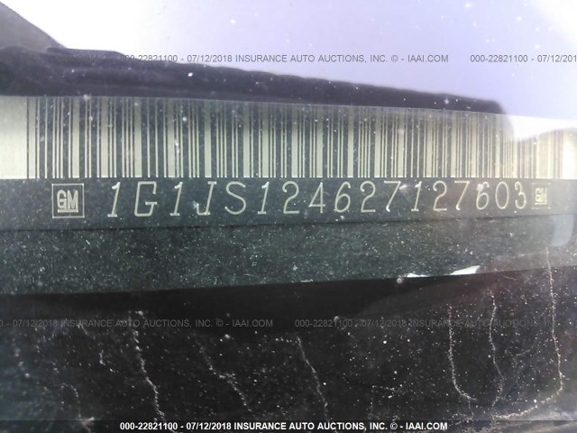 1G1JS124627127603 - 2002 CHEVROLET CAVALIER LS 黑色 照片 9