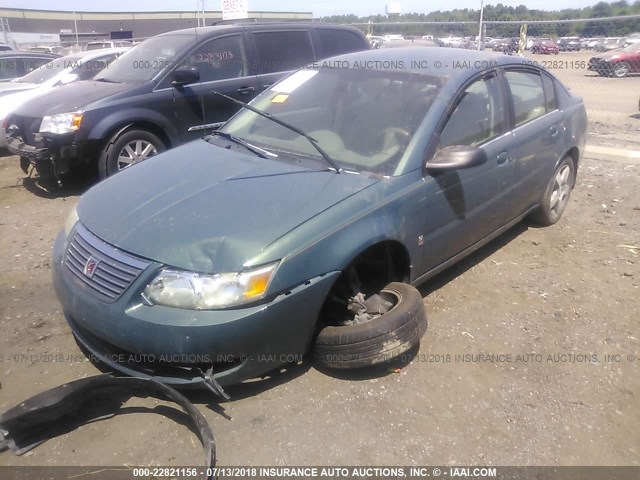1G8AL55F16Z145410 - 2006 SATURN ION LEVEL 3 GREEN photo 2