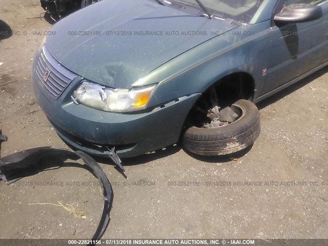 1G8AL55F16Z145410 - 2006 SATURN ION LEVEL 3 GREEN photo 6