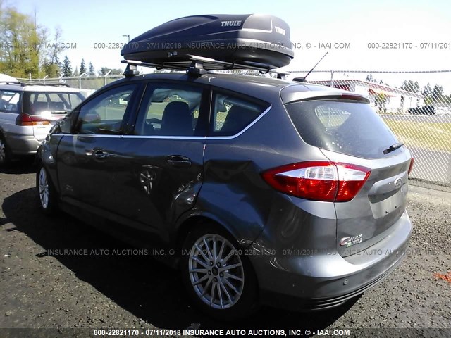 1FADP5CU6DL518956 - 2013 FORD C-MAX PREMIUM GRAY photo 3