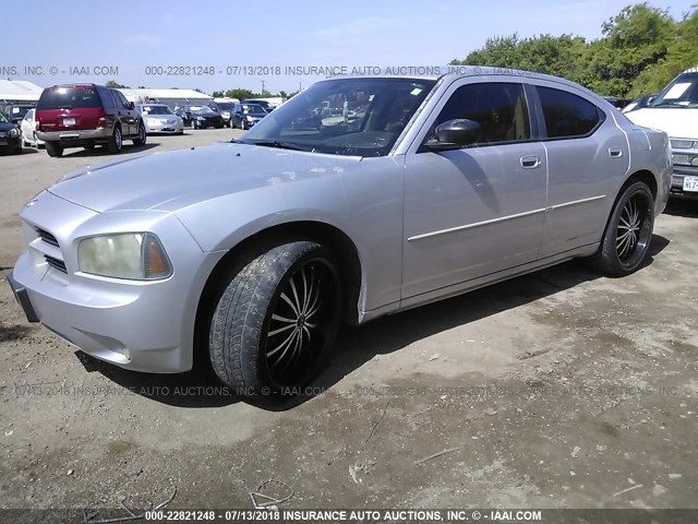 2B3KA43R67H720062 - 2007 DODGE CHARGER SE/SXT SILVER photo 2