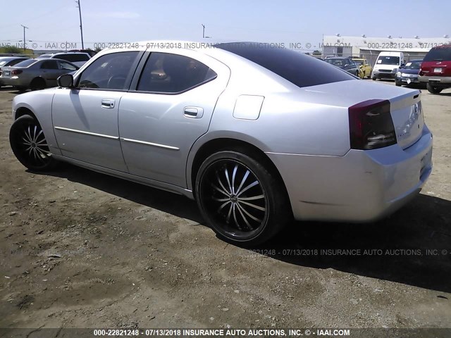 2B3KA43R67H720062 - 2007 DODGE CHARGER SE/SXT SILVER photo 3