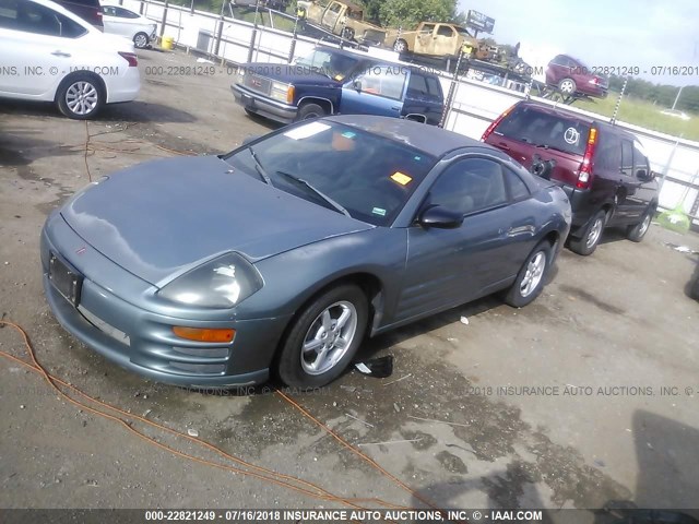 4A3AC34G01E033800 - 2001 MITSUBISHI ECLIPSE RS GRAY photo 2