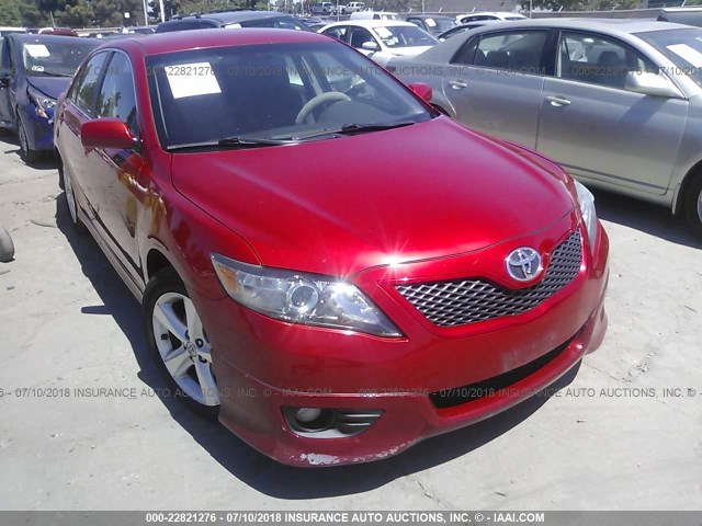4T1BF3EK0AU515797 - 2010 TOYOTA CAMRY SE/LE/XLE RED photo 1