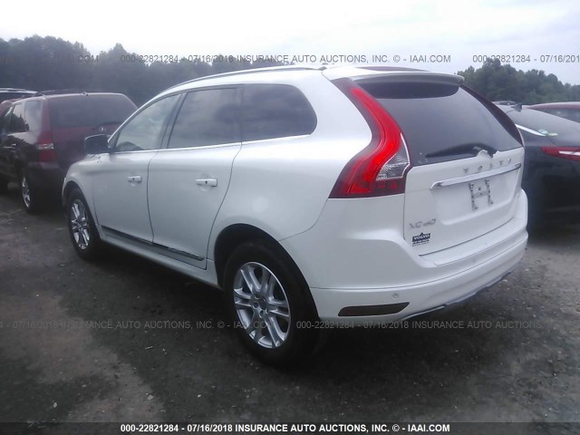 YV4612RM0G2815092 - 2016 VOLVO XC60 T5/PLATINUM WHITE photo 3