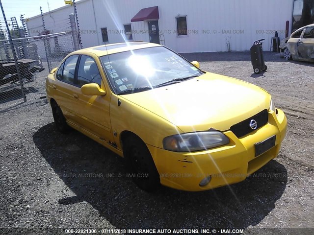 3N1AB51D23L727129 - 2003 NISSAN SENTRA SE-R SPEC V YELLOW photo 1