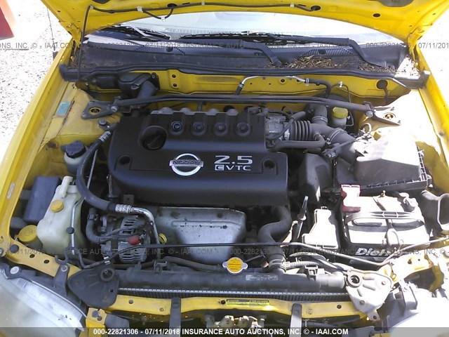 3N1AB51D23L727129 - 2003 NISSAN SENTRA SE-R SPEC V YELLOW photo 10