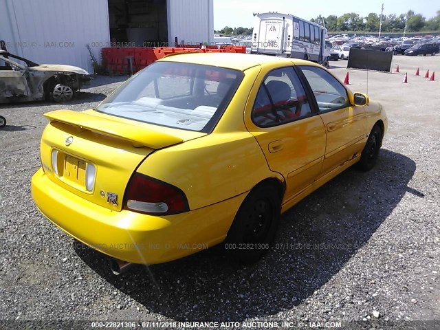 3N1AB51D23L727129 - 2003 NISSAN SENTRA SE-R SPEC V YELLOW photo 4