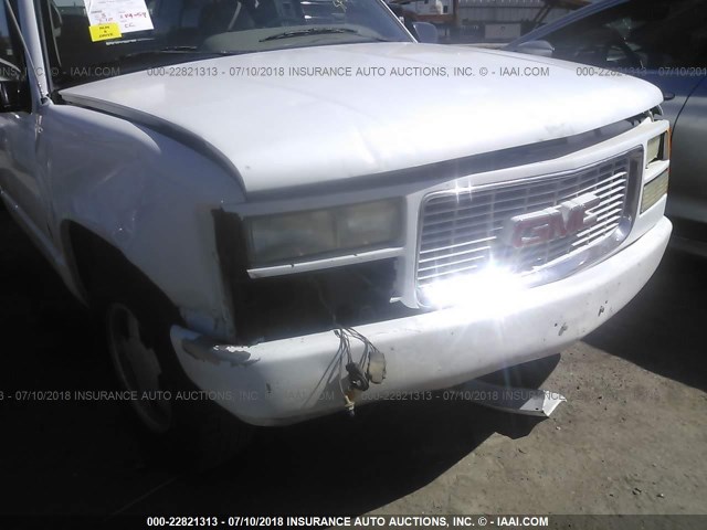 2GTEC19Z0S1535812 - 1995 GMC SIERRA C1500 WHITE photo 6