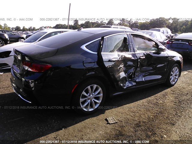 1C3CCCCB3FN544172 - 2015 CHRYSLER 200 C BLACK photo 4