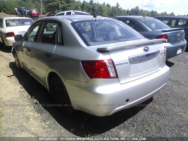 JF1GE616X8G510810 - 2008 SUBARU IMPREZA 2.5I SILVER photo 3