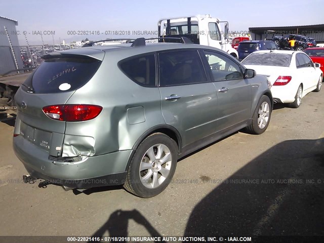 4S4WX86C064427973 - 2006 SUBARU B9 TRIBECA 3.0 H6/3.0 H6 LIMITED GREEN photo 4