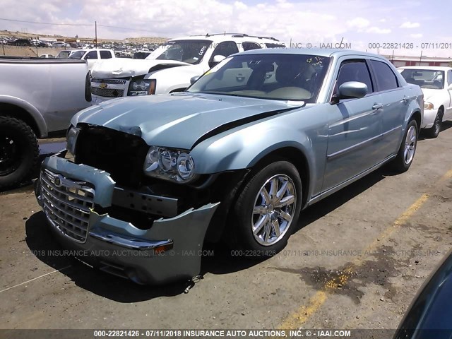 2C3KA33G78H284576 - 2008 CHRYSLER 300 LIMITED Light Blue photo 2