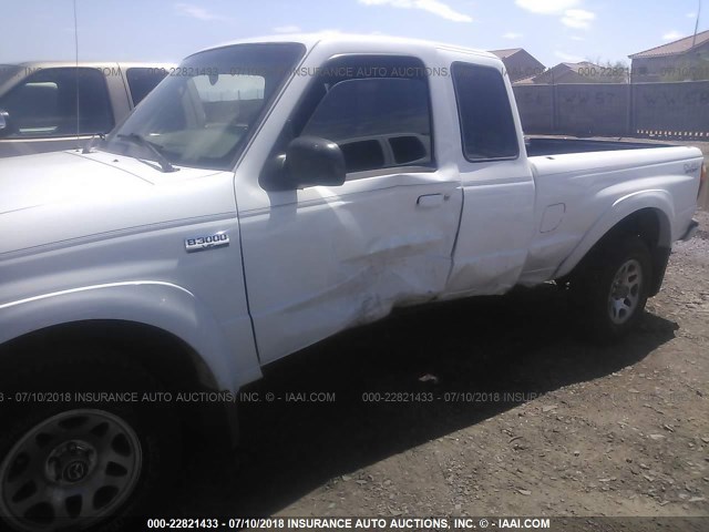 4F4YR16U44TM06576 - 2004 MAZDA B3000 CAB PLUS WHITE photo 6