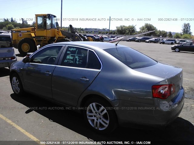 3VWEF71K97M166003 - 2007 VOLKSWAGEN JETTA WOLFSBURG 灰色 照片 3