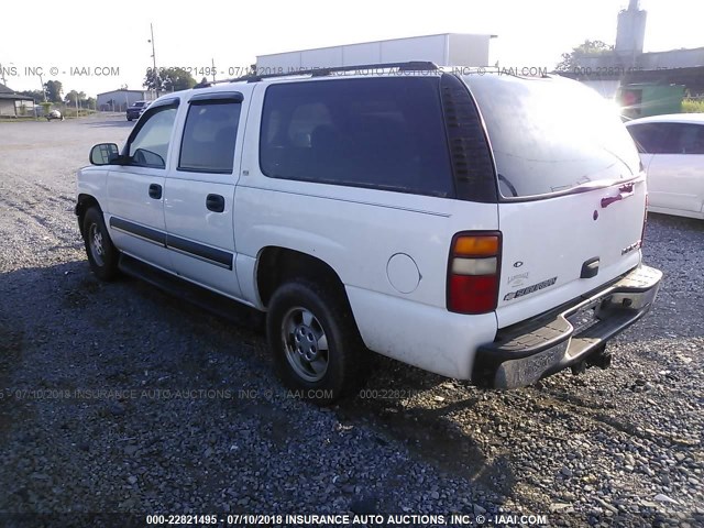 3GNEC16Z73G122581 - 2003 CHEVROLET SUBURBAN C1500 WHITE photo 3