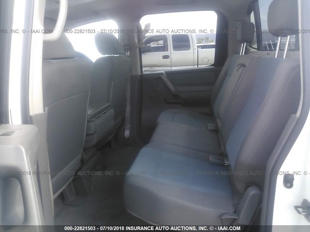 1N6AA07A66N557147 - 2006 NISSAN TITAN XE/SE/LE WHITE photo 8