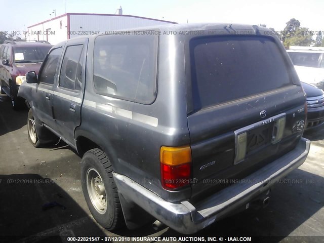 JT3VN29V3N0010714 - 1992 TOYOTA 4RUNNER VN29 SR5 GRAY photo 3