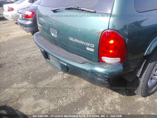 1D4HS48N43F563156 - 2003 DODGE DURANGO SLT GREEN photo 6