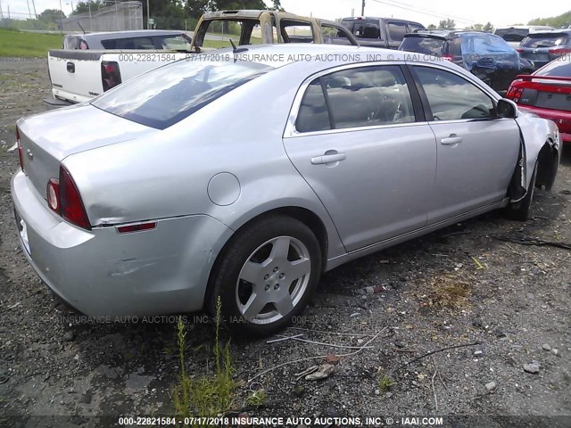 1G1ZJ57749F205960 - 2009 CHEVROLET MALIBU 2LT SILVER photo 4