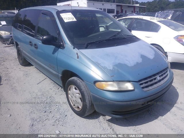 2P4GP4435VR272039 - 1997 PLYMOUTH GRAND VOYAGER SE BLUE photo 1