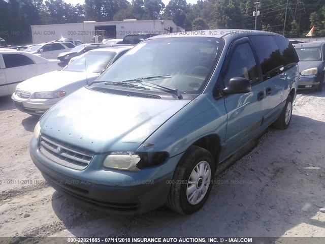 2P4GP4435VR272039 - 1997 PLYMOUTH GRAND VOYAGER SE BLUE photo 2