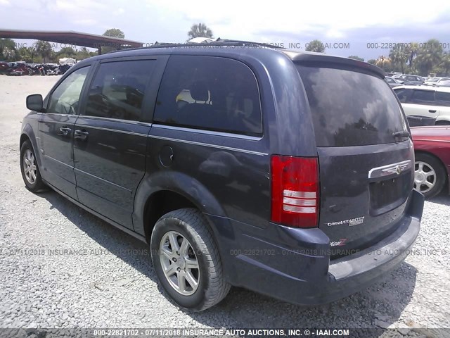 2A8HR54P68R786622 - 2008 CHRYSLER TOWN & COUNTRY TOURING BLUE photo 3