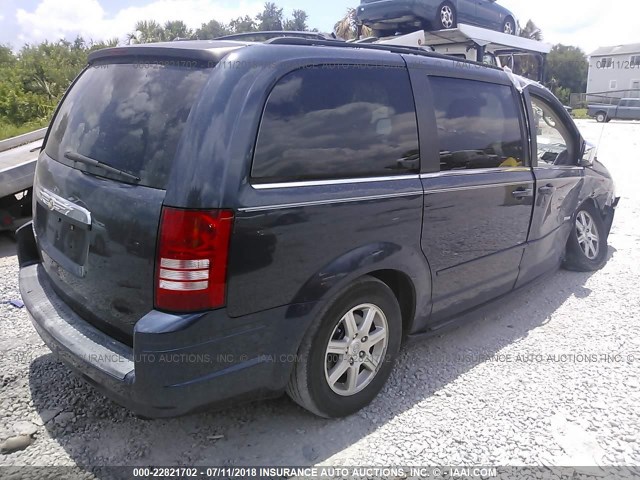 2A8HR54P68R786622 - 2008 CHRYSLER TOWN & COUNTRY TOURING BLUE photo 4