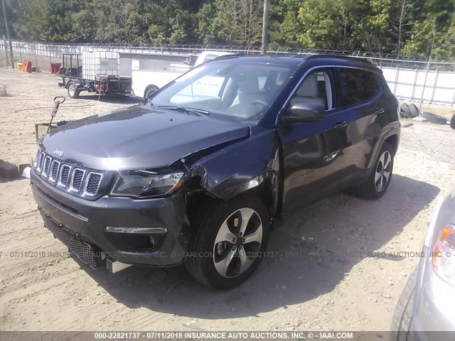 3C4NJCBB7JT166250 - 2018 JEEP COMPASS LATITUDE Серый фото 2