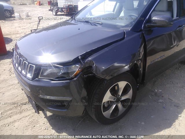 3C4NJCBB7JT166250 - 2018 JEEP COMPASS LATITUDE Серый фото 6