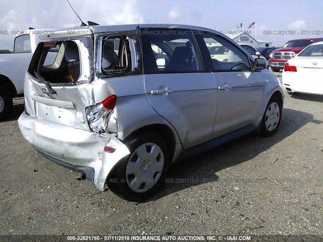 JTKKT624750125371 - 2005 TOYOTA SCION XA SILVER photo 4