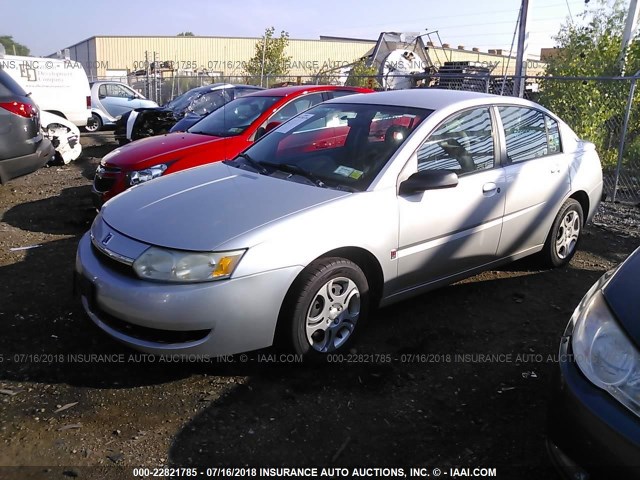 1G8AJ52F34Z194650 - 2004 SATURN ION LEVEL 2 SILVER photo 2