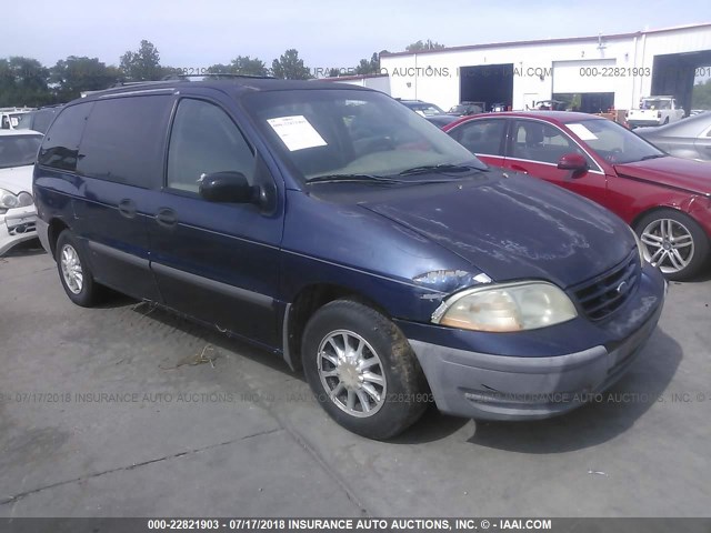 2FMZA5148XBB28638 - 1999 FORD WINDSTAR LX BLUE photo 1