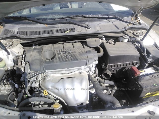 4T1BF3EK9BU759207 - 2011 TOYOTA CAMRY SE/LE/XLE ვერცხლისფერი ფოტო 10