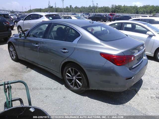 JN1BV7APXFM345863 - 2015 INFINITI Q50 PREMIUM/SPORT GRAY photo 3