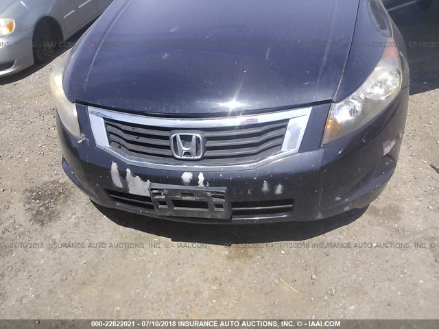 1HGCP26858A016056 - 2008 HONDA ACCORD EXL BLACK photo 6