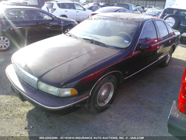 1G1BN52P1RR107528 - 1994 CHEVROLET CAPRICE CLASSIC/LS MAROON photo 2