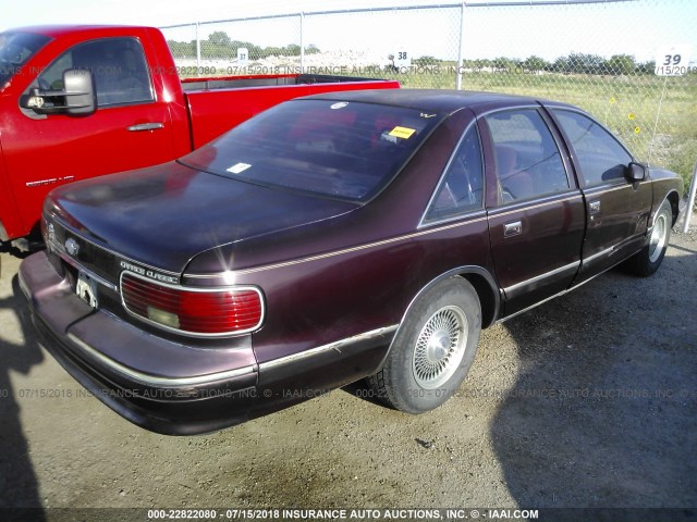 1G1BN52P1RR107528 - 1994 CHEVROLET CAPRICE CLASSIC/LS MAROON photo 4