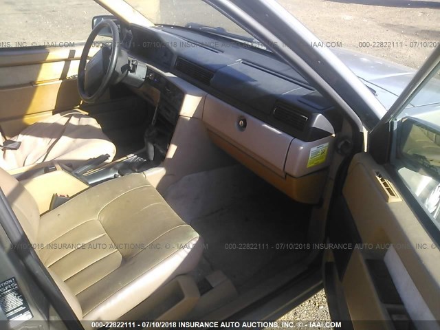 YV1JW8310R1106410 - 1994 VOLVO 940 GRAY photo 5