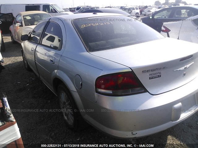 1C3EL56R16N248287 - 2006 CHRYSLER SEBRING TOURING SILVER photo 3