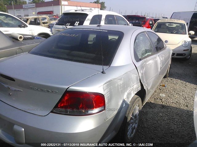 1C3EL56R16N248287 - 2006 CHRYSLER SEBRING TOURING SILVER photo 4