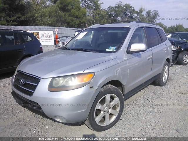 5NMSH13E67H024148 - 2007 HYUNDAI SANTA FE SE/LIMITED SILVER photo 2