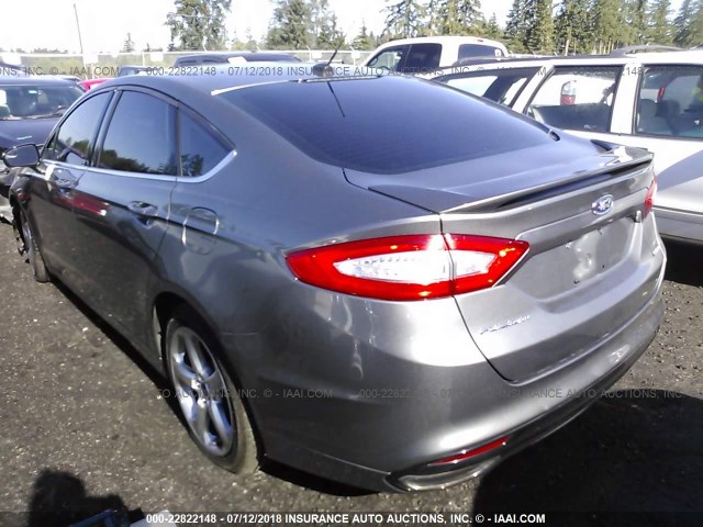 3FA6P0H93DR179851 - 2013 FORD FUSION SE 灰色 照片 3