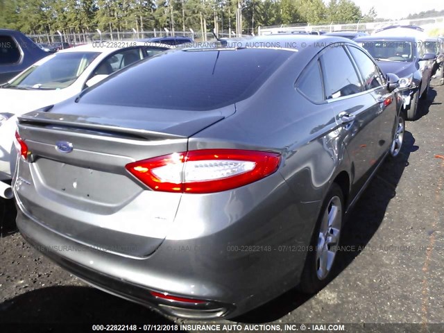 3FA6P0H93DR179851 - 2013 FORD FUSION SE 灰色 照片 4