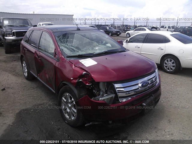 2FMDK49C27BB70168 - 2007 FORD EDGE SEL PLUS RED photo 1