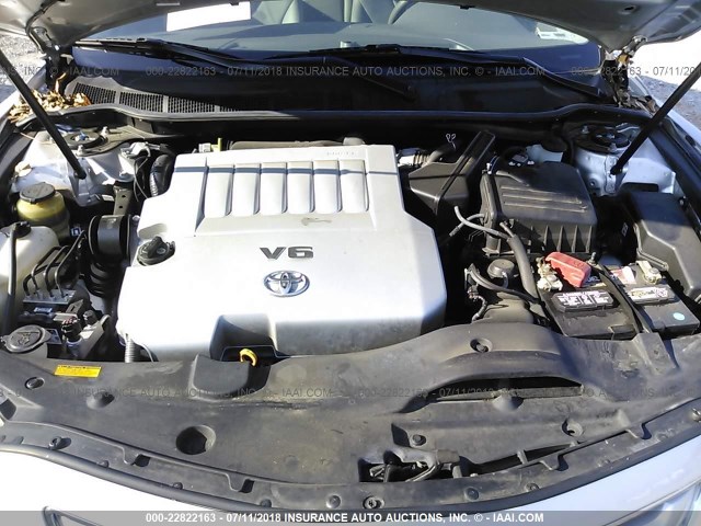4T1BK46K49U088166 - 2009 TOYOTA CAMRY SE/LE/XLE SILVER photo 10