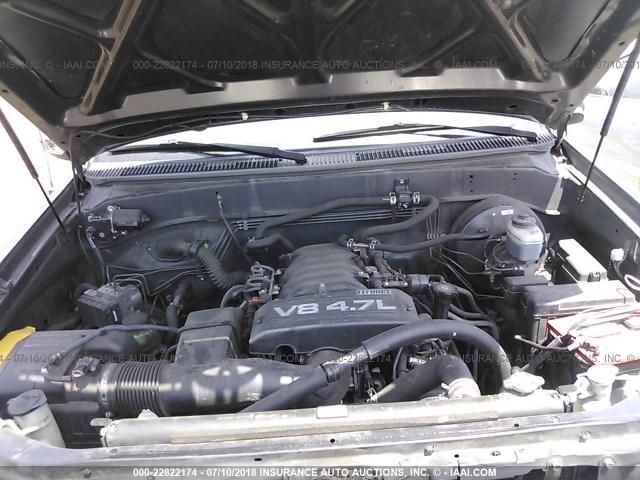 5TBET34146S544436 - 2006 TOYOTA TUNDRA DOUBLE CAB SR5 GRAY photo 10