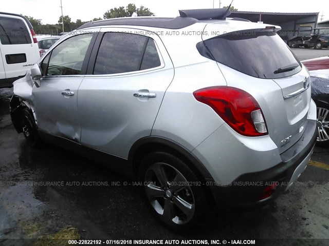 KL4CJBSB4DB135099 - 2013 BUICK ENCORE CONVENIENCE SILVER photo 3